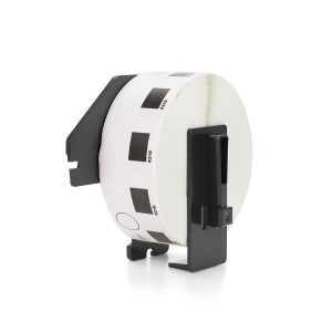 brother dk1219 black on white paper round label roll pc camp moose jaw