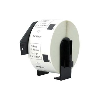 brother dk1220 black on white paper specimen food label roll pc camp moose jaw