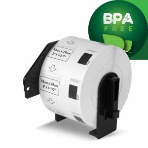 brother dk1226 black on white paper specimen food label roll pc camp moose jaw