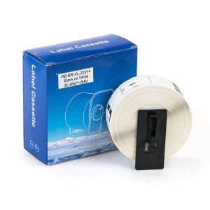 brother dk2214 black on white continuous length paper label roll pc camp moose jaw