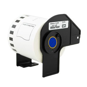 brother dk2251 black red on white continuous length paper label roll pc camp moose jaw