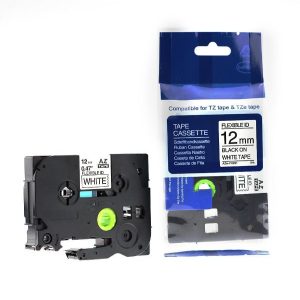 brother tze fx231 black on white laminated label tape pc camp moose jaw