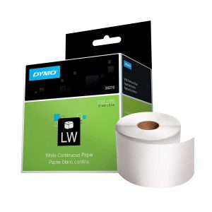 dymo original 30270 black on white continuous paper multipurpose non adhesive roll pc camp moose jaw